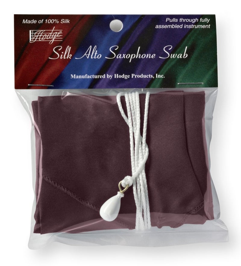 Hodge Silk Alto Saxophone Swab - Burgundy - Image 2